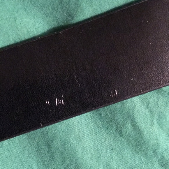 Leather & Vinyl Belt with Silver Buckle - Picture 5 of 5